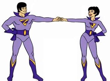 bobmullaney's tweet photo. @jengates The Wonder Twins. https://t.co/8HLQF6CVbF