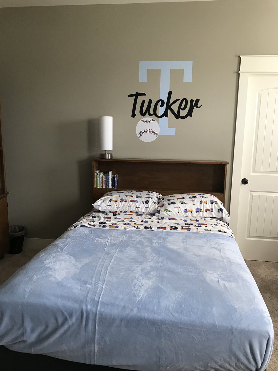 My son Tucker moved into his big boy room today.  Equipped with the bookshelf headboard and desk cabinet that I grew up with that my Dad made for me as a young boy.  Tucker loves it.  My heart is full.  Papa Roy would be proud.  I miss him everyday.