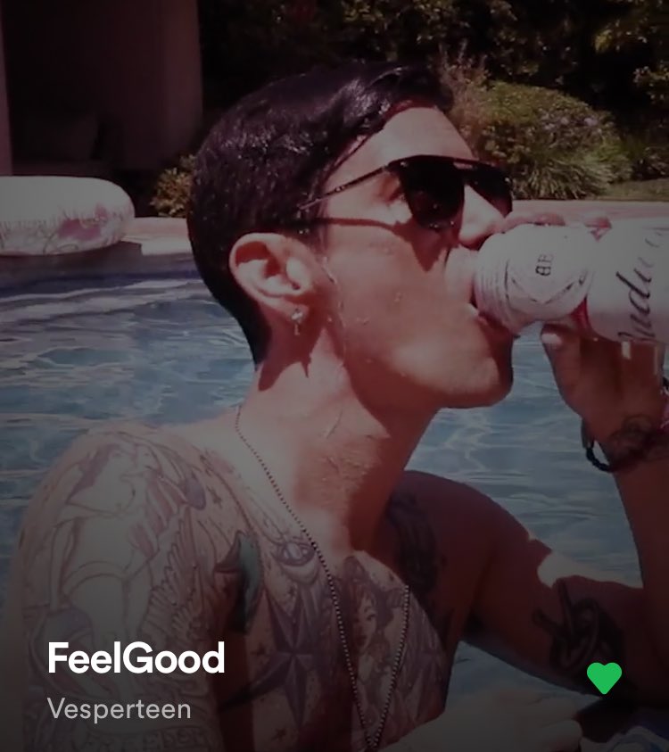 OkVesperteam's tweet photo. • GIVEAWAY TIME •

in celebration of the new song release, i’m holding this giveaway! the prize is — anything under $30 from the vesperteen merch site!

rules:
- retweet this tweet!
- comment your favorite lyric from ‘FeelGood’ https://t.co/dtadmnkf5L