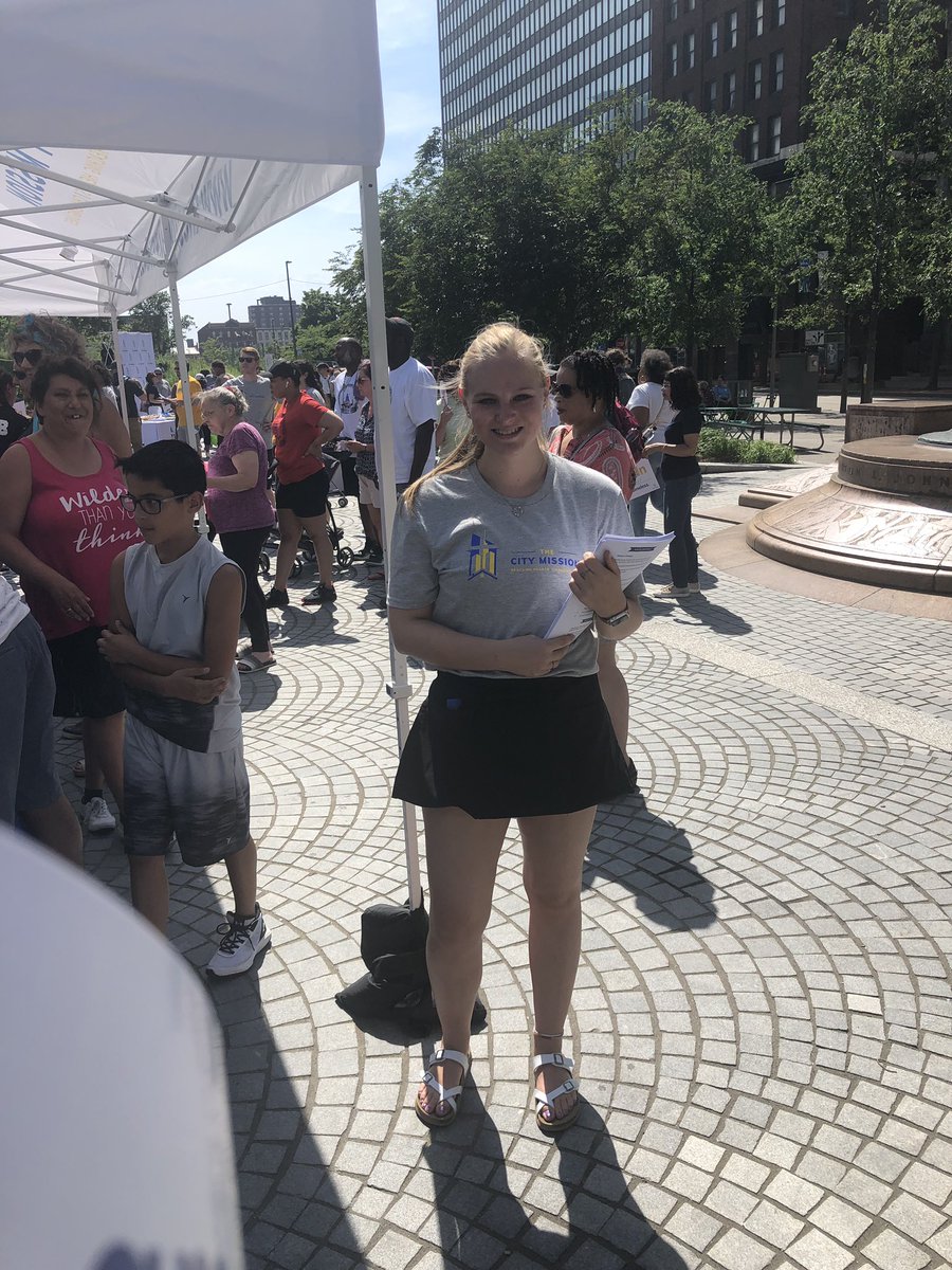 DaveGutheil's tweet photo. Proud to attend @TheCityMission #StandInCLE @CLEPublicSquare this afternoon to support homeless kids in NE OH and @c_gutheil97 who is interning for this great organization this summer. https://t.co/KfxOHHKdMA