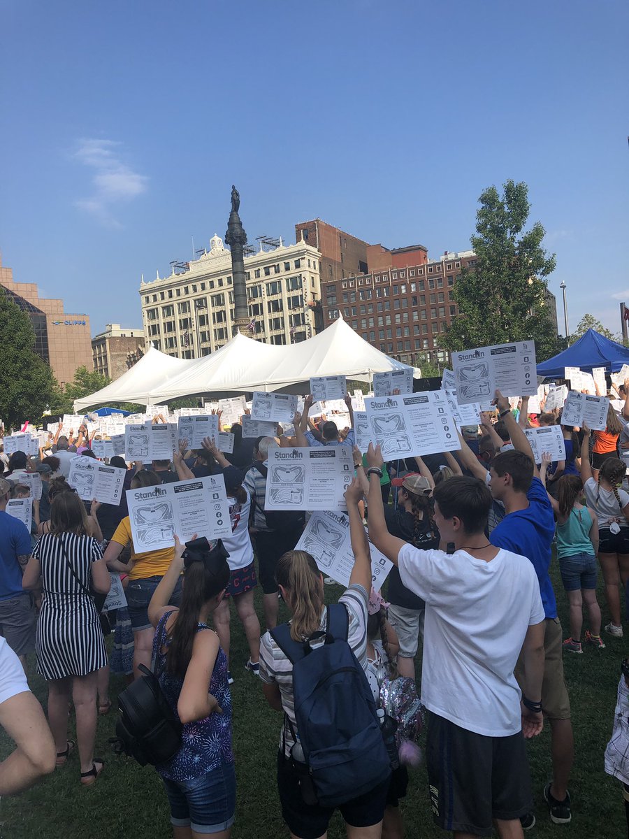 DaveGutheil's tweet photo. Proud to attend @TheCityMission #StandInCLE @CLEPublicSquare this afternoon to support homeless kids in NE OH and @c_gutheil97 who is interning for this great organization this summer. https://t.co/KfxOHHKdMA