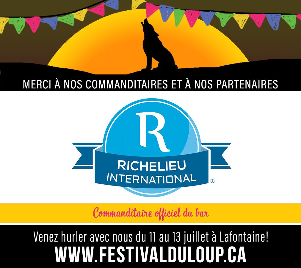 FestivalduLoup's tweet photo. Merci au club @Le_Richelieu, commanditaire officiel du Bar du Festival du loup!

#FDL2019 #Aouuu https://t.co/RmdvMMTLts