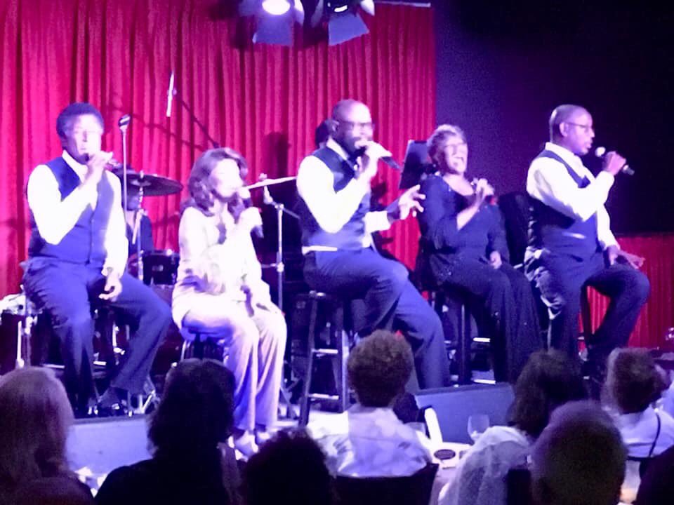 5thdimensionOF's tweet photo. Last night’s performance at Catalina was amazing! Two more shows to go (8:30 and 10 pm tonight). Come by and see us if you can! Thank you again @didihirsch for partnering with us and the amazing work you do! #the5thdimension #erasingthestigma #catalinabarandgrill https://t.co/R8HtJygdW4
