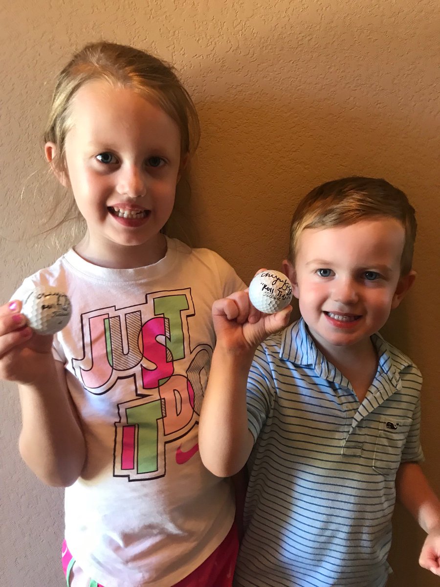 thestevehudson's tweet photo. Hey @CKnightGolf33 you made a couple of new fans at the @NWAChampionship Thanks for giving them such a cool experience. Roll Tide! https://t.co/D9R0XRv98k