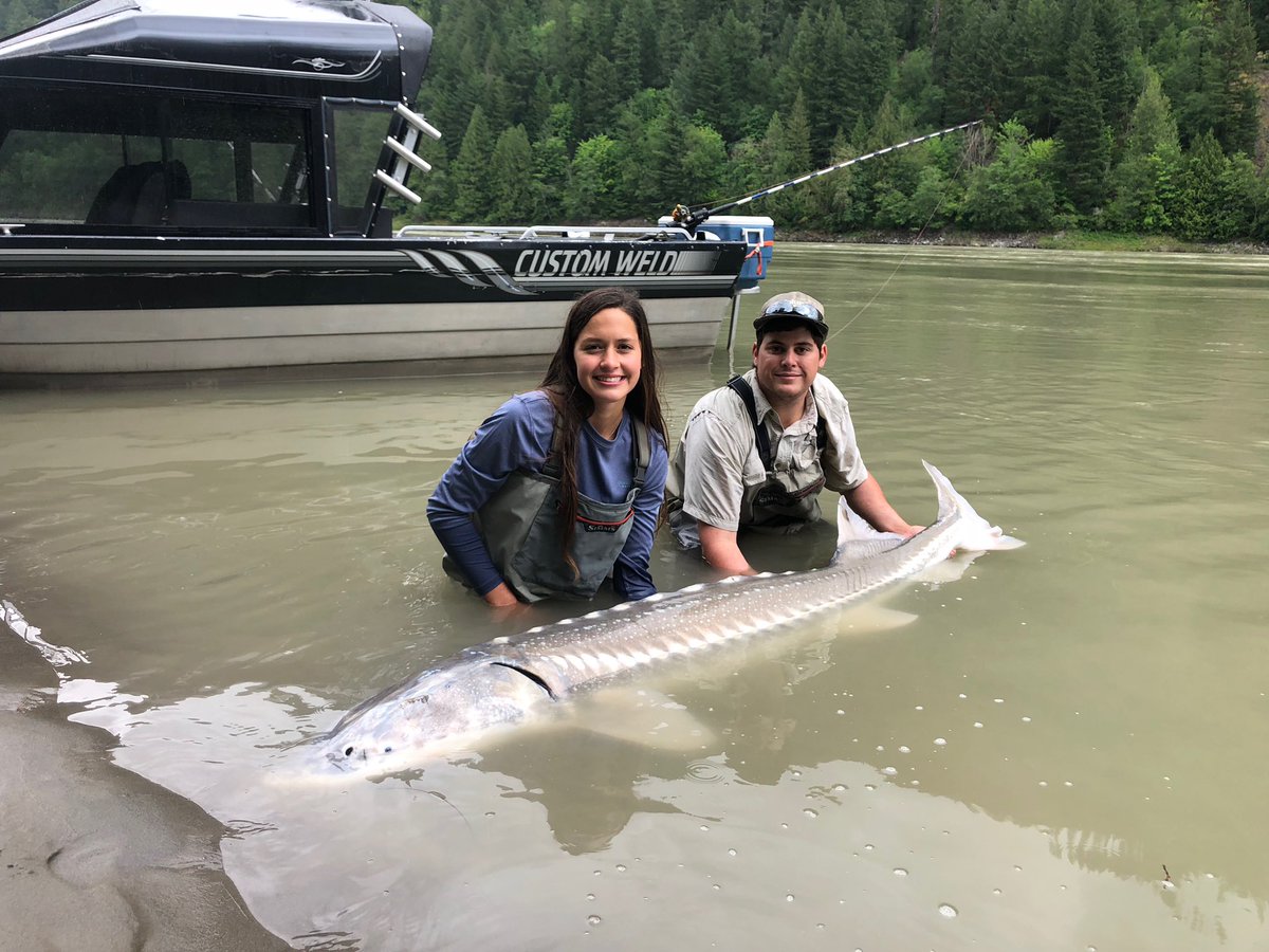 fishingsturgeon's tweet photo. Brittany and Langtry from Texas had a great few days with our GRFA Team guide Landon last week - What a wonderful way to spend their honeymoon! Congrats to the newlyweds!🐟💕
#honeymoonfishing #hookedup #girlswhofish #newlywed #coupleswhofish #teamtexas #awesome <“)))><DWAC https://t.co/i6Wdaof37S