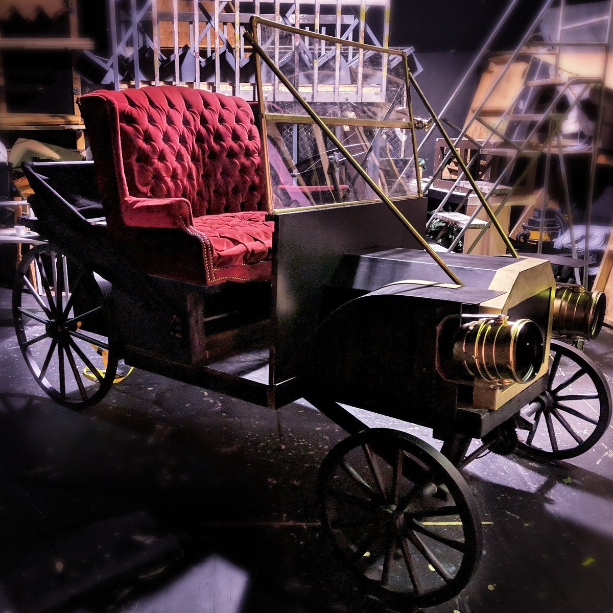 Beets_Creations's tweet photo. Remember that time we built a car and remember how it also drives... And we did it in a week. 

#modelt #prop #carpentry #showprops #woodworking #car #vintage #vintagecars #replica #building #painting #driving #vehicle #theatre #theater #set #propbuilding #propmaking https://t.co/eZrvg3Qv3g