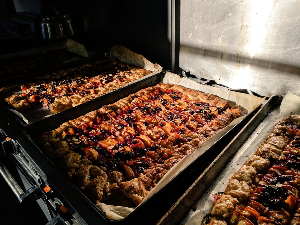 DolphinClubSF's tweet photo. Finished galettes! #DolphinKitchen https://t.co/CO09FV861M