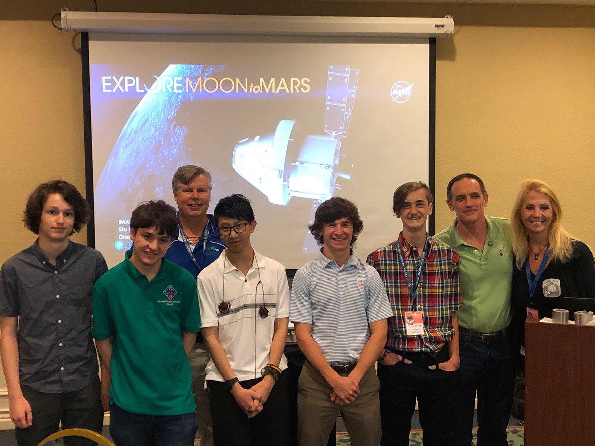 JerryBates13's tweet photo. Amazing first day at NASA! Highlighted by Stuart McClung presentation about the Orion program. Thank you #AA2App for the challenge and this opportunity for our team. #Riverfield #StuartMcclung #Moon2024 https://t.co/0tq7ygQgQJ