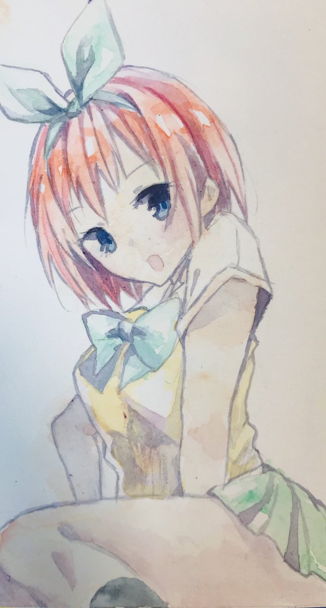 ミルクババアさんがTwitterに投稿した中野四葉(五等分の花嫁)のイラスト。