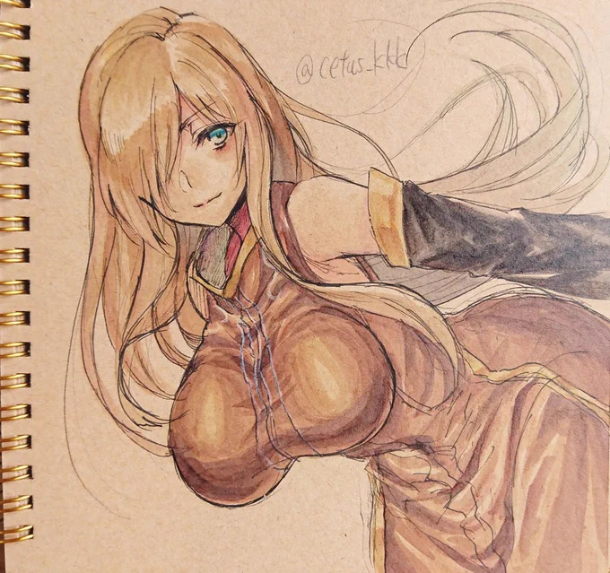 お久しぶり~なアナログティアさん
下描きの写真撮り忘れてペン入れしちゃいました 