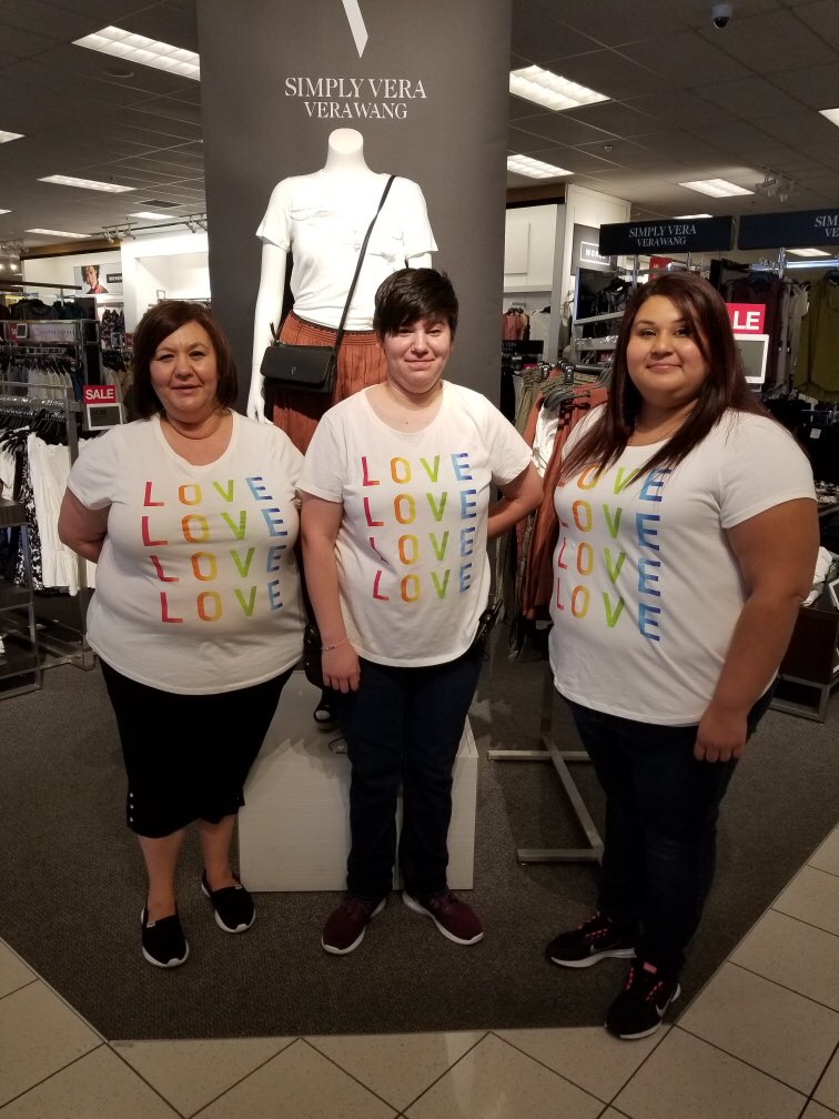 Alexis1Awesome's tweet photo. Still showing our Pride this Month at our store!! Love Love Love! π #Store1107 #PrideAtKohls #LifeAtKohls #StandOutSweepstakes https://t.co/eT4Bn7ZRhx