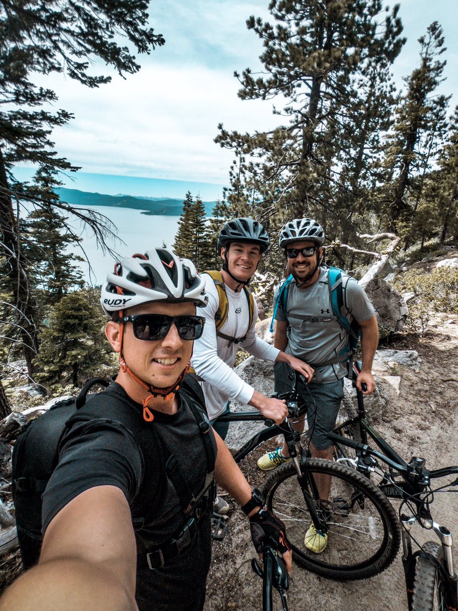 lloydread16's tweet photo. Three amigos went for a bike ride today and ended up with some awesome pictures. Not a bad way to spend a Saturday. 🚵🏼‍♂️

- - -
#MTB #Tahoe #LakeTahoe #Adventure #Outdoors #GetOutside #GoPro #Hero https://t.co/BDWHkhqcyr