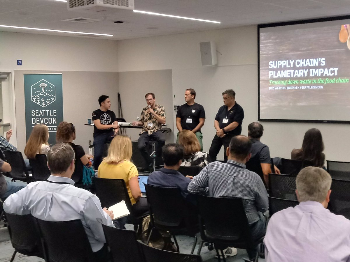 nori's tweet photo. .@cjospe laying down how our marketplace works, why we need a blockchain/token, how we support farmers, and how our approach advances the #Decentralization promises of #blockchain technology at #SeattleDevcon https://t.co/3IRIRrMXyT