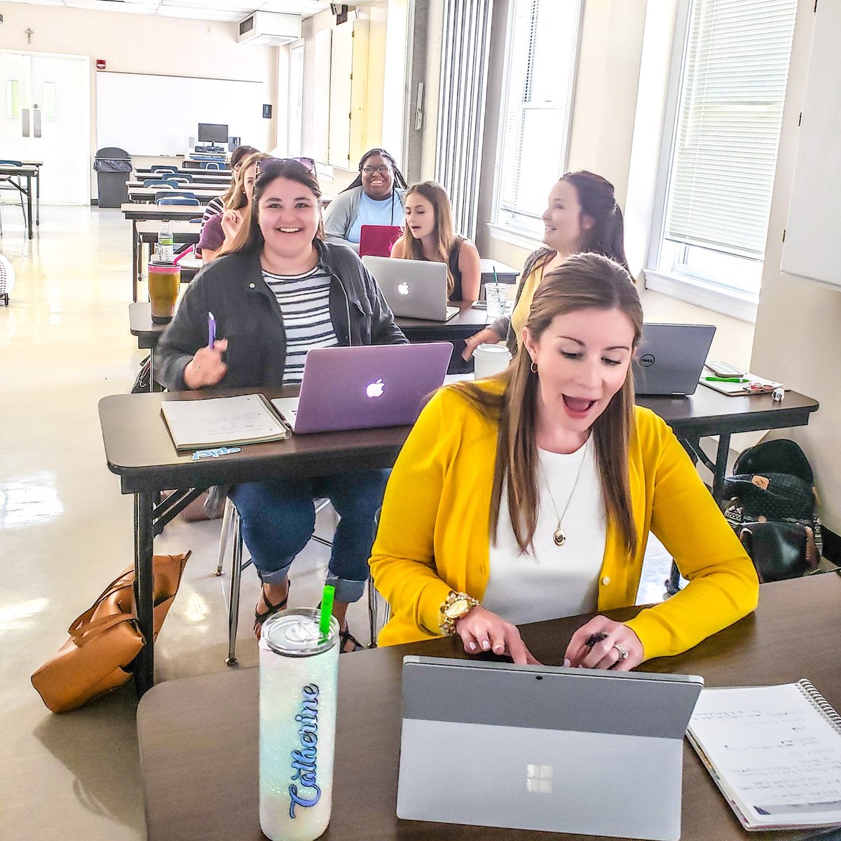 We had an amazing time at the University of Holy Cross. ❤😍 Check out these educators smiling DURING a Saturday morning professional development session. 

PD should be FUN, RELEVANT and always, always, alwayyyssss include <a href="/nearpod/">Nearpod</a> . #nicandsully #edtech #nearpod