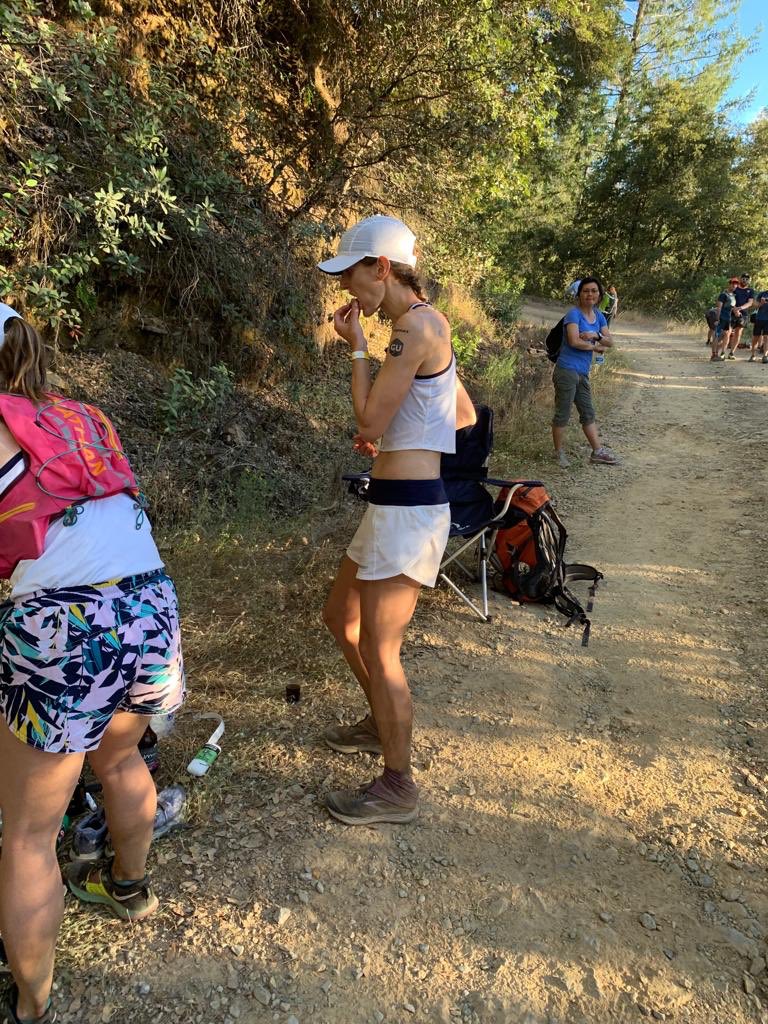 iRunFar's tweet photo. Camelia Mayfield was fifth a few moments ago at mile 79.8 (+33:30). #WS100 https://t.co/ukNqNy5mnC