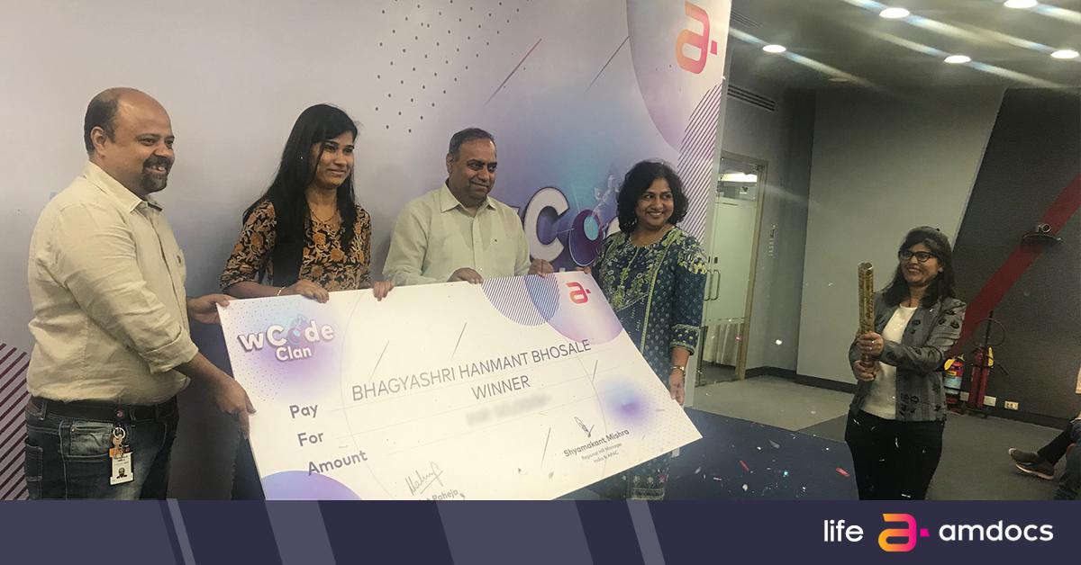 Amdocs's tweet photo. Women in India united for the month-long coding competition, #wcode. This great initiative focused on creating a culture of #innovation by enabling women technocrats to showcase their expertise.
#iamdocs - are you? https://t.co/di51MQTvYJ
#iamdocsIN #WomenThatCode #IT #coding https://t.co/BB7YHDsbqy