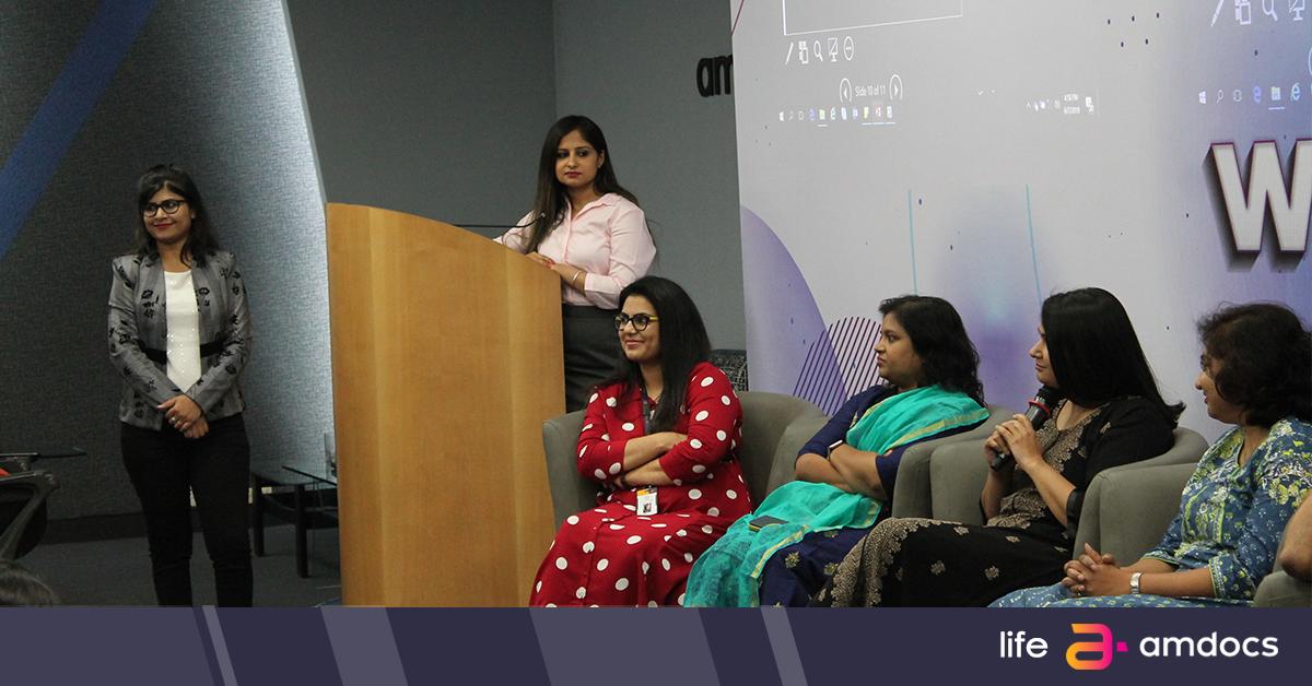 Amdocs's tweet photo. Women in India united for the month-long coding competition, #wcode. This great initiative focused on creating a culture of #innovation by enabling women technocrats to showcase their expertise.
#iamdocs - are you? https://t.co/di51MQTvYJ
#iamdocsIN #WomenThatCode #IT #coding https://t.co/BB7YHDsbqy