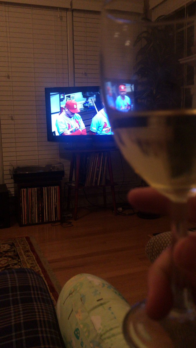 DJRossDaddy's tweet photo. Summer #20wineteen continues. Kabinett Riesling and Cardinals baseball. @MostVPodcast For the record, I will never wear Cubs apparel @jessica_smetana https://t.co/LpMGToXykm