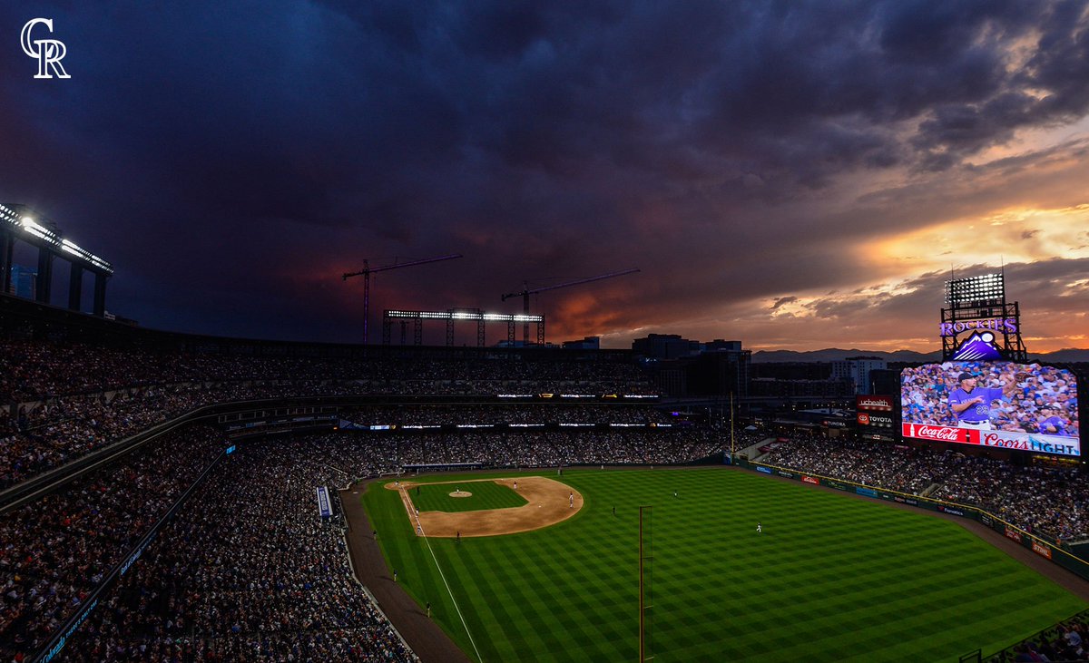 Rockies's tweet photo. #BaseballSky: Multi-angle edition! https://t.co/jbrbNKpJZR