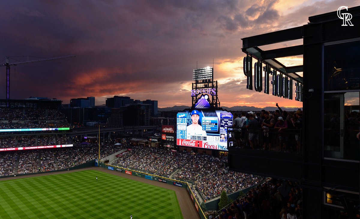 Rockies's tweet photo. #BaseballSky: Multi-angle edition! https://t.co/jbrbNKpJZR