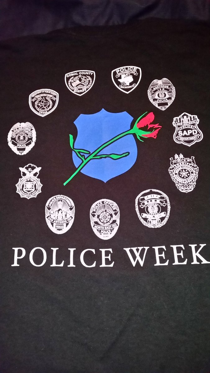 UTChargerTom's tweet photo. @SWISD_PD This is a righteous shirt, and I'll be proud to wear it for years to come. Thank you so much for pulling the strings to make it happen. #PoliceWeek2019 #BackTheBlue #ThinBlueLine https://t.co/g7ABrMxCKT