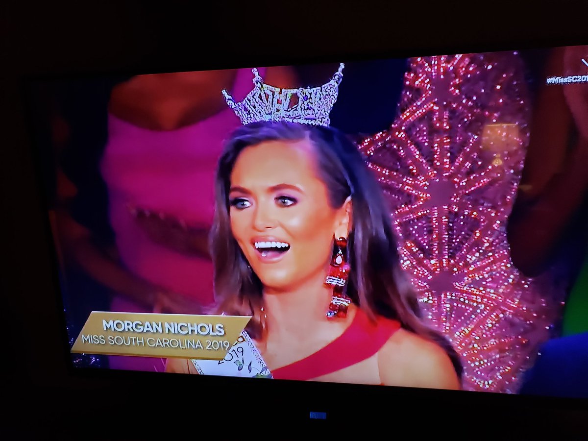 Sctvman's tweet photo. Morgan Nichols, Miss Clemson, is #MissSC2019. https://t.co/ksGNu19dvW
