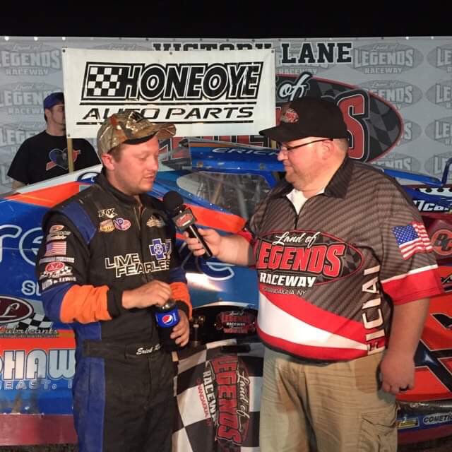 LandofLegendsNY's tweet photo. Congrats to Erick Rudolph in his Big Block Modified Feature Win at Land of Legends. #victorylane #bigblockmodified https://t.co/EfAxyssv2k