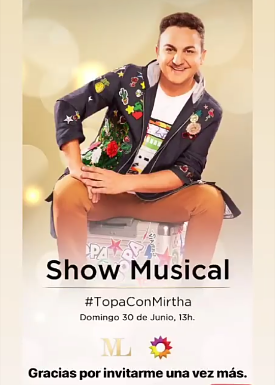 FansClubTopa's tweet photo. #TopaConMirtha #Mesaza #TopaElViajero
@diegotopaok estara mañana en los almuerzos de @mirthalegrandpor @eltreceoficial , no te lo podes perder! https://t.co/kGG3NkTOXE