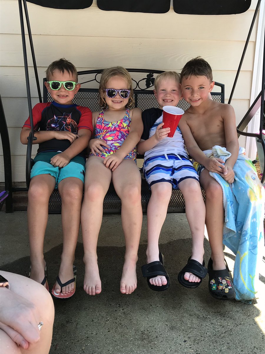 Some of Ms. Hunt’s last year Ss hanging out and cooling off this summer. <a href="/baucomes/">Baucom Elementary School</a>