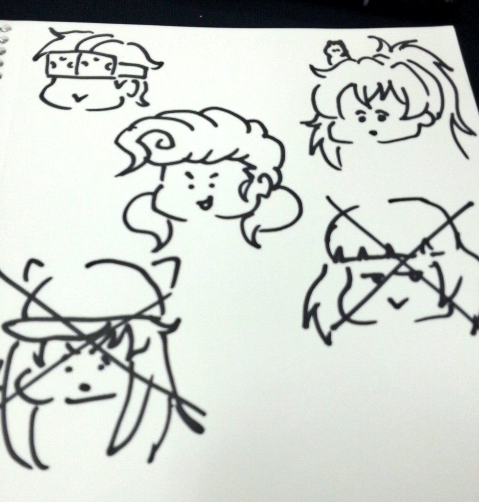見ないでパッと描けるキャラ、スクナイ 