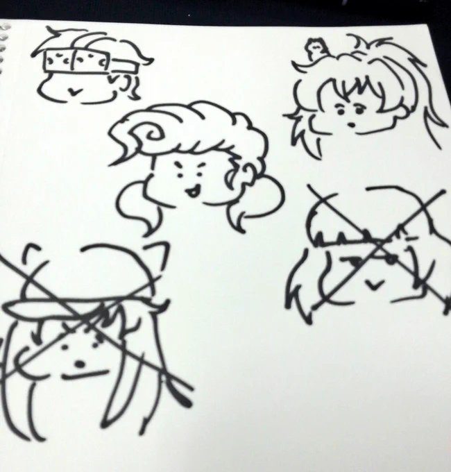 見ないでパッと描けるキャラ、スクナイ 