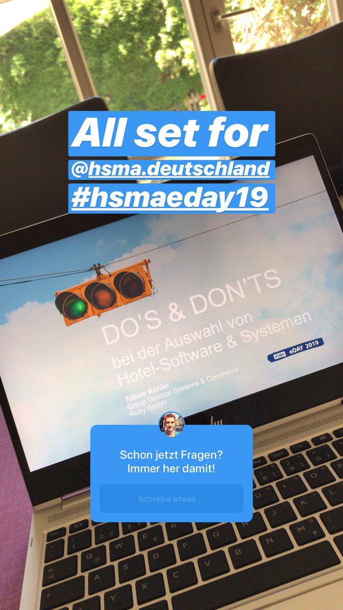 tobiaskoehler's tweet photo. Freue mich auf den #hsmaeday19 und die @HSMA_DE family! Bis später beim Get Together im @sidehamburg. https://t.co/Ej7qpfQUeU