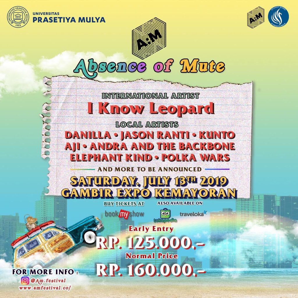 2 A:M Festival is hereby presenting you the official second phase LINE-UP! More great local artists that will make your night like you’ve never had before, also let’s give a round of applause to the first INTERNATIONAL ARTIST for 2 A:M Festival!
#kabarkertasmusik