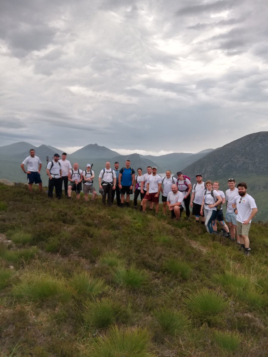 What an amazing day up the #mournes doing donard wall, fantastic trek with some great people all raising money for @LAL_NI #helpingothers @NiTrekking @EnjoyTheMournes @MourneMRT @angie_weather @Mournelive @barrabest