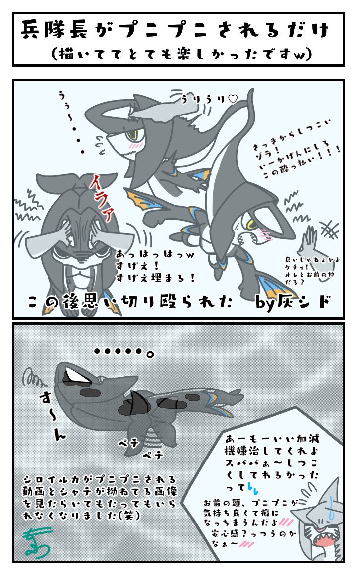 もふ モチェ原稿完成 あのシロイルカを見てしまうと描かずにはいられず 笑 サメのロレンチーニにイルカ クジラのメロン どちらも重要かつデリケートな所で信頼のおける人以外には触らせなさそうですよね ロレンチーニ器官とメロン器官は聖域ですね