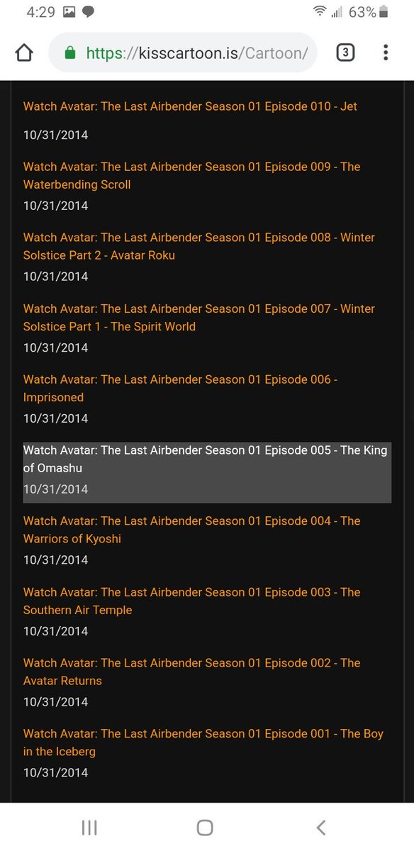 avatar the last airbender kisscartoon season 2