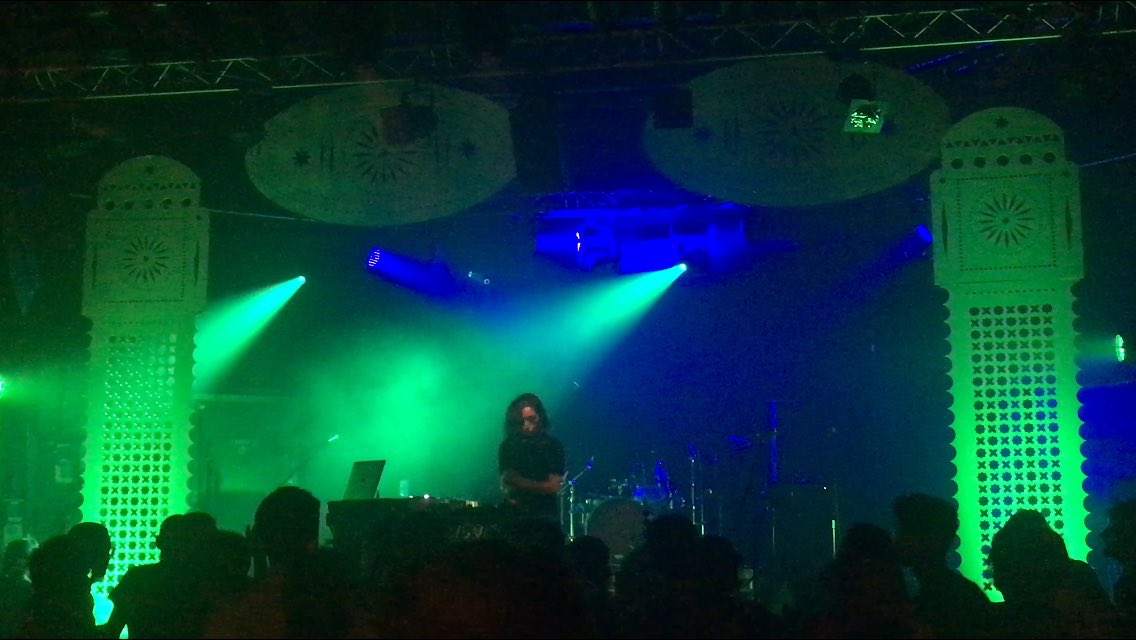 FestivalAhbab's tweet photo. We’re very grateful to Sama -
Amira Kheir - @KhyamAllami for an amazing night of modern music making from the Middle East. Groundbreaking new work from three talented artists.
Thankyou @CambJunction production team and @Bedouincaterer1 for the decor and food. Wonderful audience. https://t.co/oeifRlCBGR
