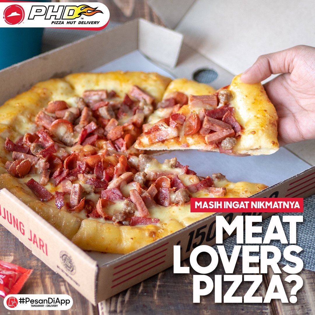 phd_id's tweet photo. Hari Minggu gini buat nemenin Pizza Lovers yang lagi mager di rumah, atau lagi males malesan mikirin besok kerja, mending sambil nikmatin Meaty Pizza biar langsung hepi! 😍

Ahh udah gak perlu dikasih tau lagi rasanya, udah PASTI enak!
Jadi tunggu apalagi buruan #PesanDiApp 😉 https://t.co/riaYDgBChp