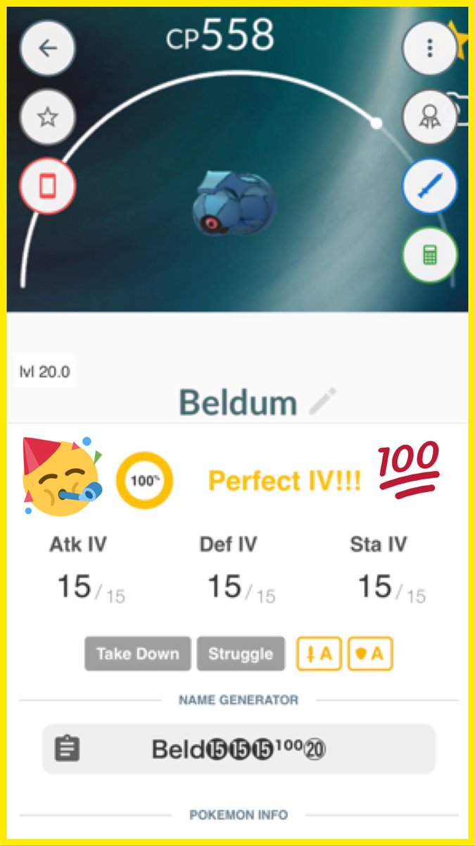 Beldum Iv Chart