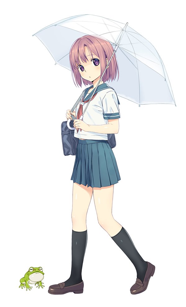 「梅雨に一枚。この時期は紫陽花がとても綺麗ですね 」|こうたろのイラスト
