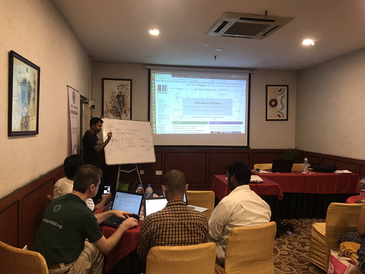 Day2: MTTT and <a href="/Wikimedia/">Wikimedia Foundation</a> Workshop in #Kolkata
<a href="/wikipedia/">Wikipedia</a> <a href="/wbwikimedians/">West Bengal Wikimedian UG/পশ্চিমবঙ্গের উইকিমিডিয়ান</a> #Wikipedia #wikidata