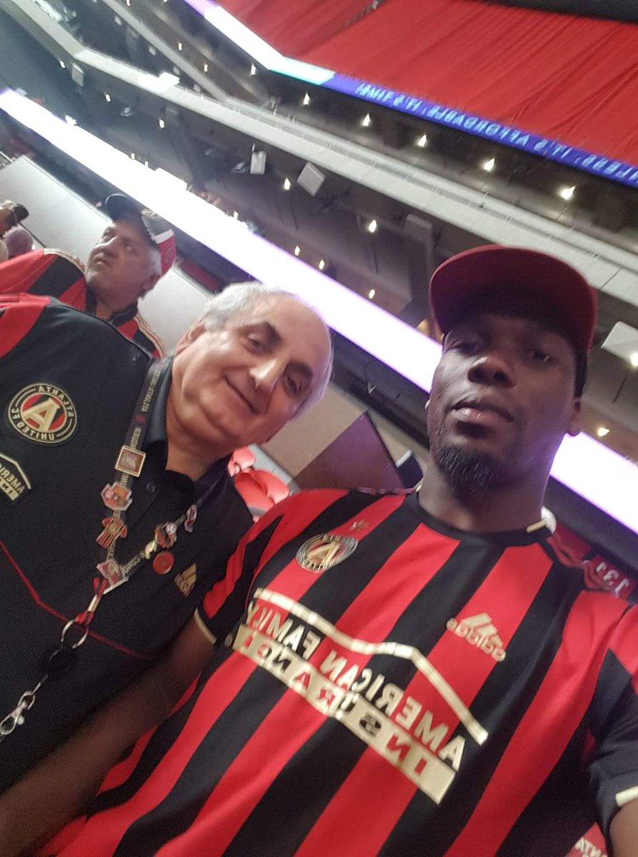 debbiev60's tweet photo. @larrson70 been a fan of @paulpogba, so when his brother, Florentin came to play for @ATLUTD, he was thrilled!  Today,  his whole world came together.  Quite the early birthday surprise! https://t.co/Fn0ogHjFB0