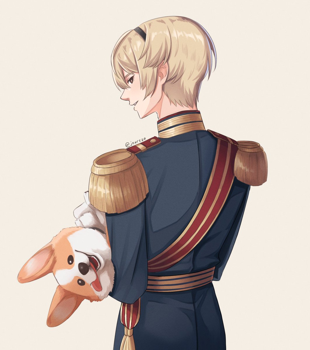 I gave Leo a Corgi on his birthday. Happy Birthday! 6/30