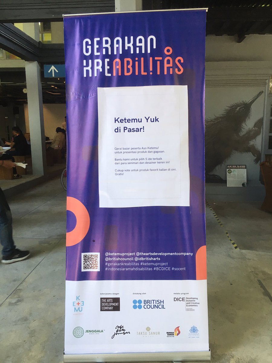 Touchdown in Bali for @SocEntGlobal DICE Collaborator Programme, Gerakan Kreabilitas by <a href="/ketemuproject/">Ketemu Project</a> and <a href="/artsdevco/">Arts Development Company</a> to support people with disabilities in economy. #bcDICE <a href="/PioneersPost/">Pioneers Post</a>