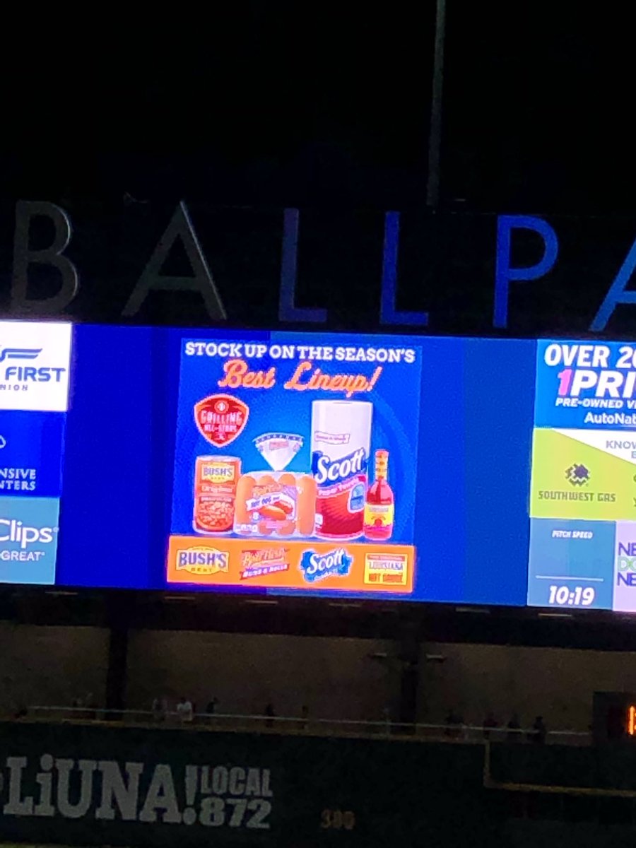 #grillingallstars <a href="/AviatorsLV/">Las Vegas Aviators</a>  sec 102 K 1-3