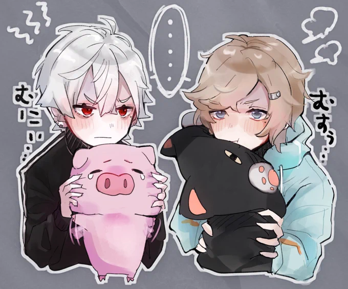 けんかのわーる
#くろのあとりえ #KuzuArt #かな絵 