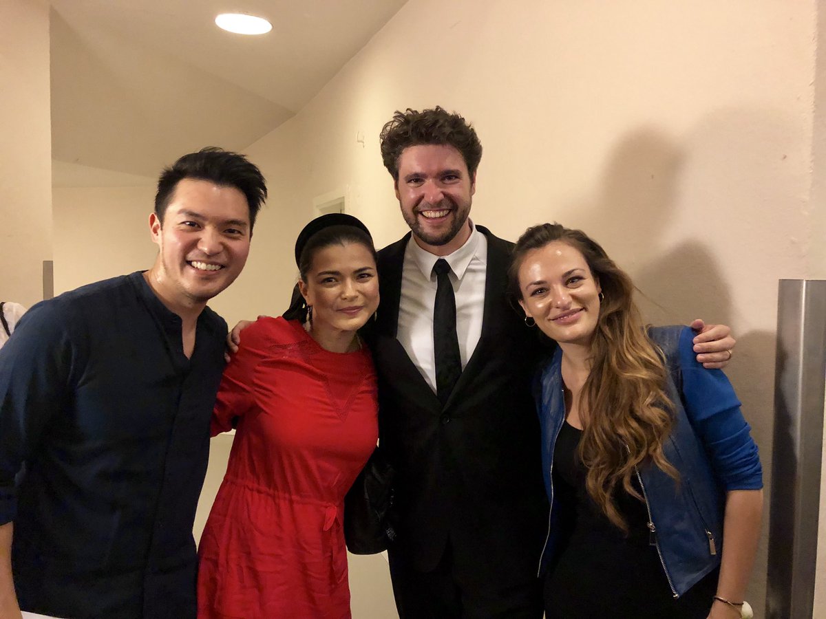 PrimoArtists's tweet photo. Look who is in the house at the Berlin Philharmonie! @RayChenViolin and @KGomyo joined in tonight as audience members to see @NickyBenedetti and Christian Reif perform with @SFSymphony Youth Orchestra!
#SFSYO #sfsyoontour https://t.co/dcTHK2NotR