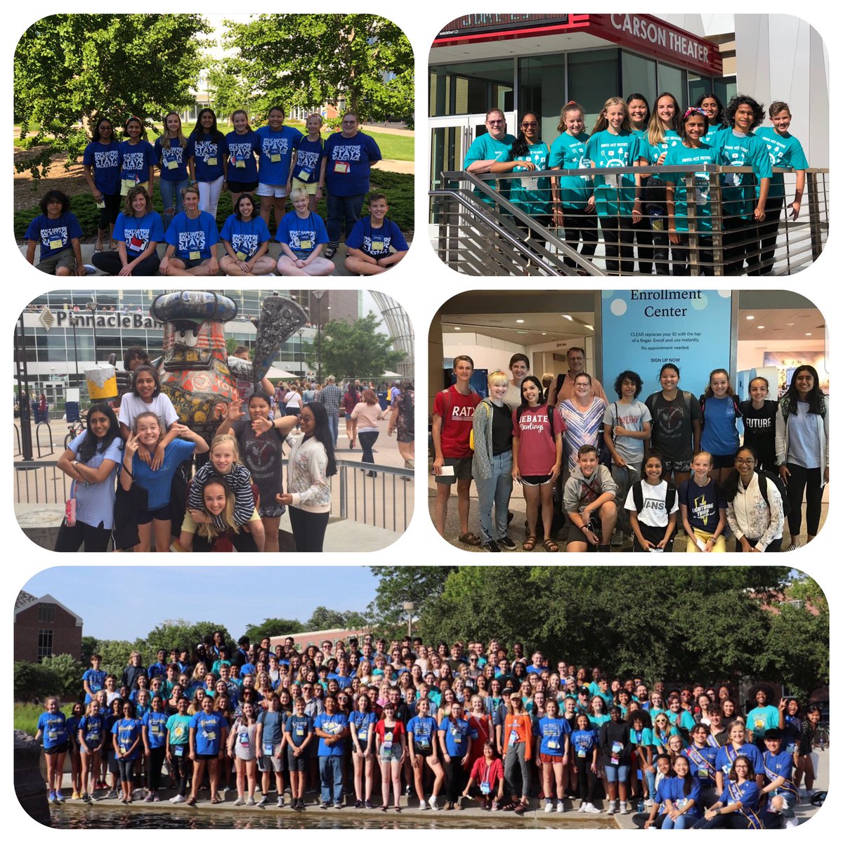 A very successful week at the International Thespian Festival for West  Learners in Junior Troupe 88607. They performed their play and the kids nailed it. We had three Individual event entries and all received solid excellent ratings. West Theatre Rocks!