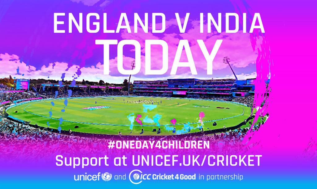 ICC's tweet image. One Day 4 Children is today! 👦👧
#OD4C #ENGvIND #CWC19
