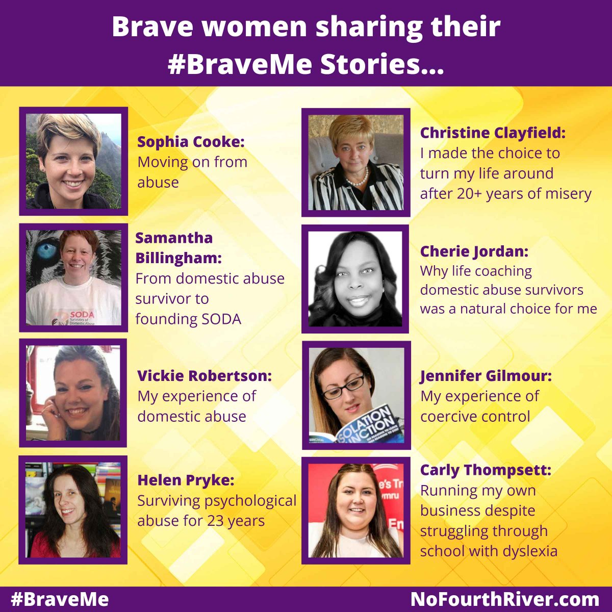 ClayfieldChris's tweet photo. Brave women shared their #BraveMe story, the ups and especially the downs they have overcome. Read about their resilience and ability to push through bad experiences in order to build the life they want to live. https://t.co/NEmQ6ZdNT0 #ChangeYourLife https://t.co/ZXod0FbWkE